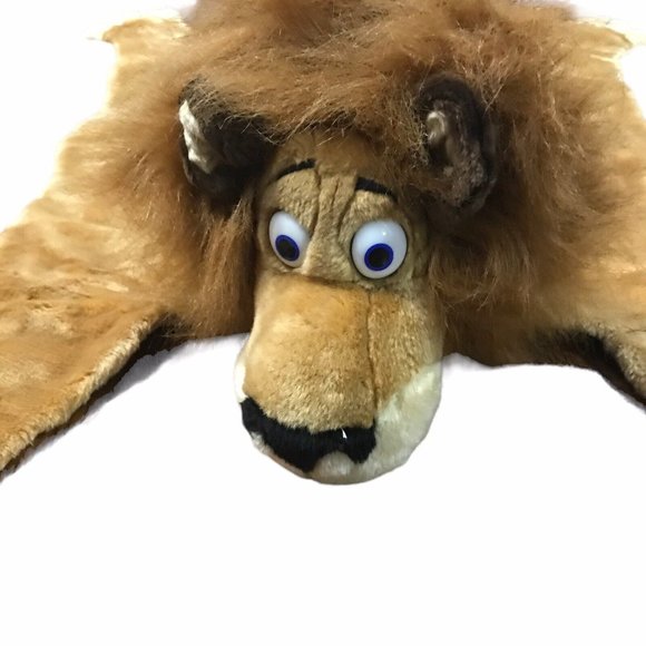 Madagascar Alex the Lion Large 50" Rug Plush Stuffed Animal Floor Toy 2005 - Picture 2 of 11